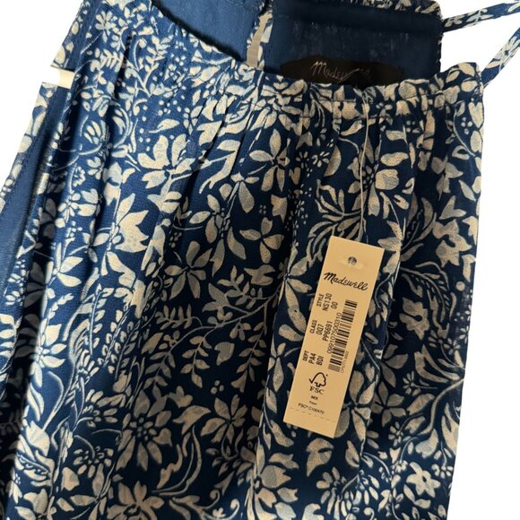 Madewell Smocked Halter Midi Dress in Floral Size 00 NWT NS130 - Picture 4 of 6